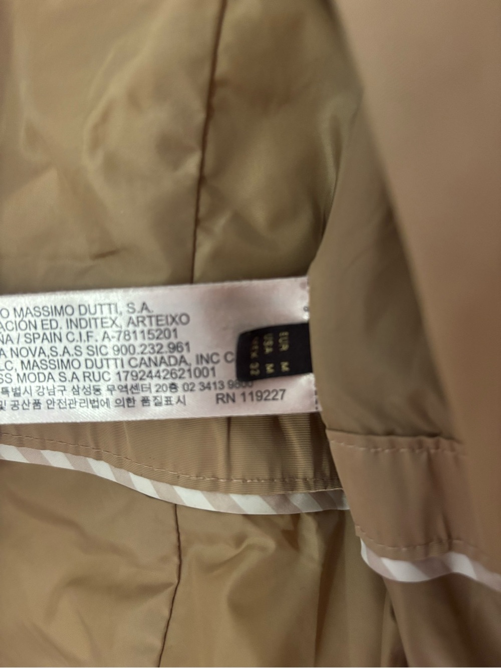 Massimo Dutti Quilted Puffer Jacket in Tan - Picture 6 of 10